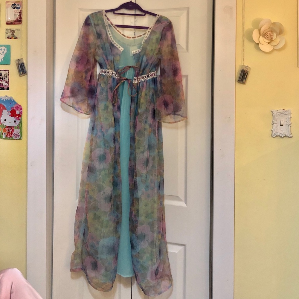 Vintage Floral Lingerie Set